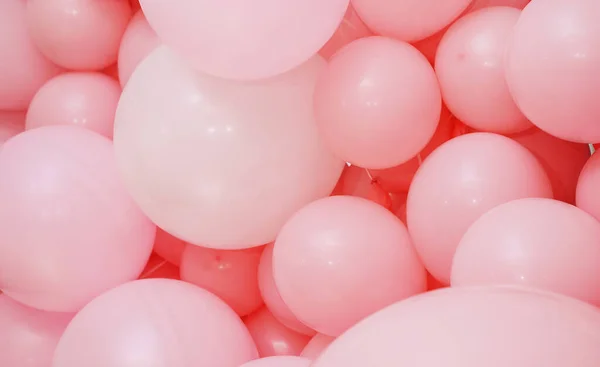 Textur Rosa Födelsedagsballonger — Stockfoto