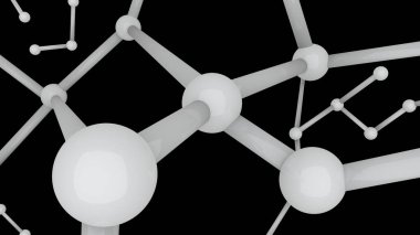 Bağlantılı 3d küre. Genler, moleküler, kimyasal yapısı.