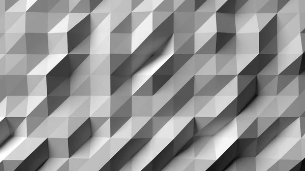 Arte geométrica abstrata branca, fundo, papel de parede. Renderizar . — Fotografia de Stock