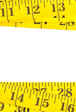 Sarı ölçüm bandı kenarlık