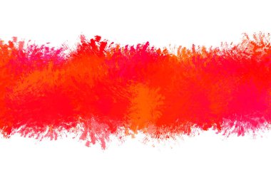Kirli, lekeli kırmızı boya kontur grunge dikdörtgen çerçeve spla ile