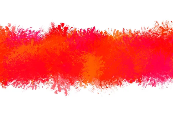 Schmutzige, rot gefärbte Lackierung Grunge Rechteckrahmen mit Spla — Stockfoto