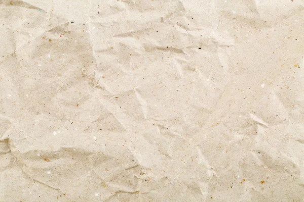 Crumbled beige vide, texture de papier propre — Photo