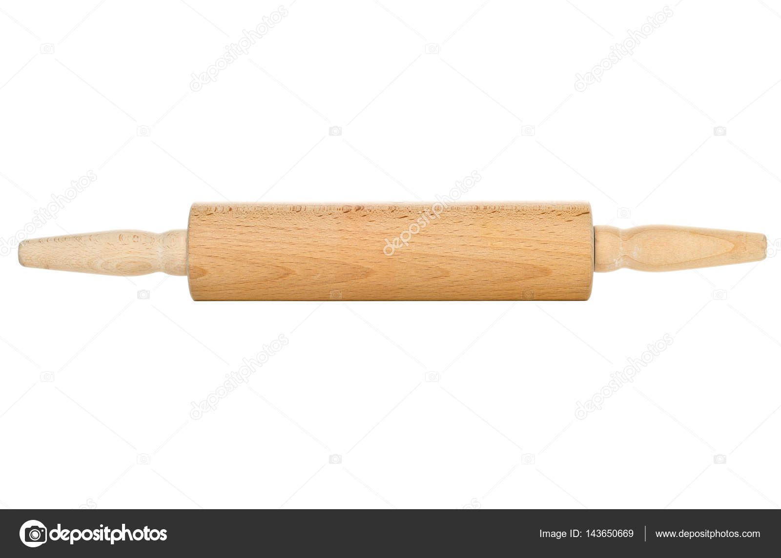 Utensile da cucina mattarello di legno sopra bianco — Foto Stock ... Utensile da cucina mattarello di legno sopra bianco — Foto Stock ...