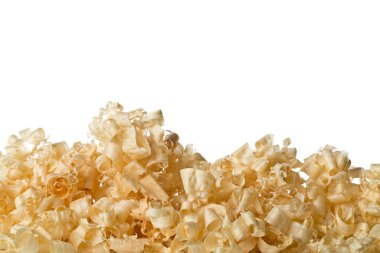 Hafif kahverengi talaş carpenter'ın el planya ya da keski