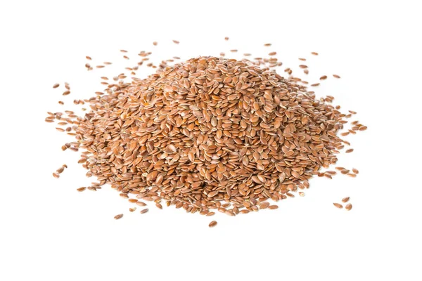 Куча сырого, сырого льняного или льняного семени — стоковое фото
