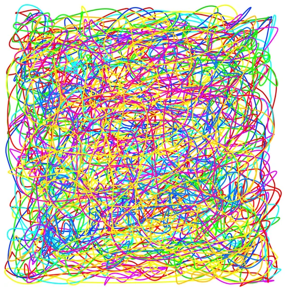 Abstract hand drawn scribble doodle colorful chaos pattern textu