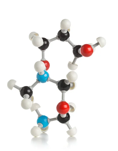 Chemical molecule ball and stick model — Stock Photo, Image