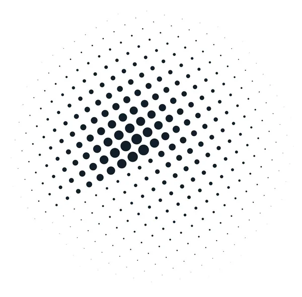 分離された抽象的なモノクロ ハーフトーン球 — ストック写真