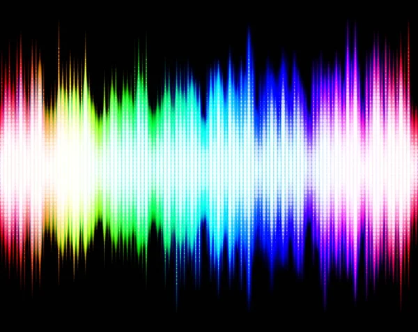 Forma de onda del ecualizador de espectro de audio abstracto — Foto de Stock