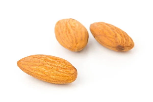 Macro of shelled almond kernels — Stock Photo, Image