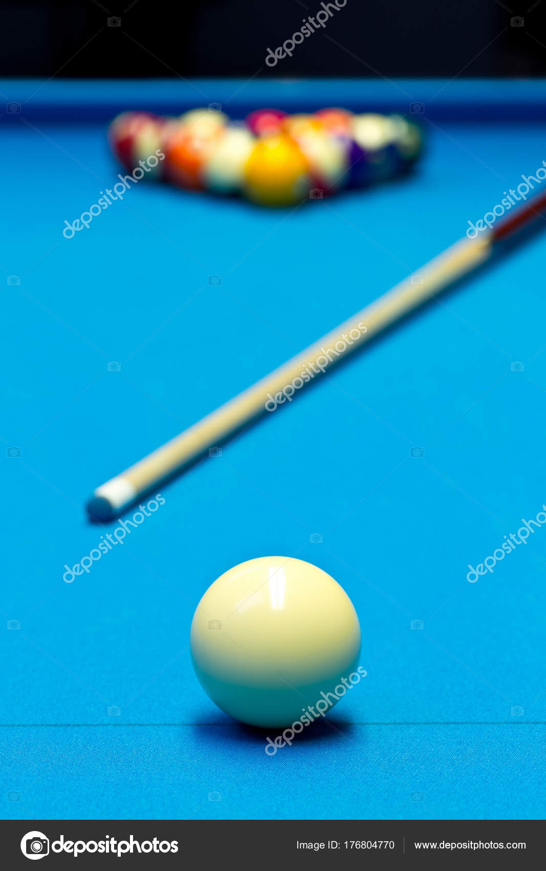 Pool Table Setup >> Billiard Pool Game Eight Ball Setup With Cue On Billiard Pool Table Setup >> Billiard Pool Game Eight Ball Setup With Cue On Billiard