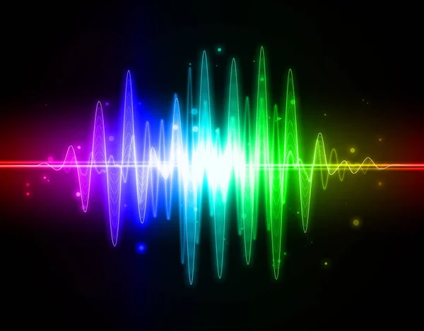 Abstrakta ljud spektrum vågform — Stockfoto