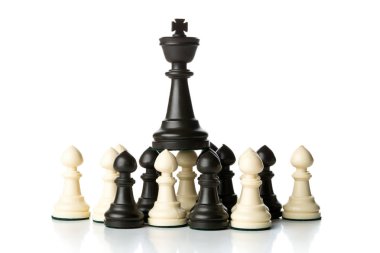 Kral satranç piyon satranç figürleri üstüne rakam