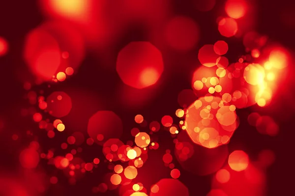 红色闪亮的焦抽象爱或情人节 lig — 图库照片