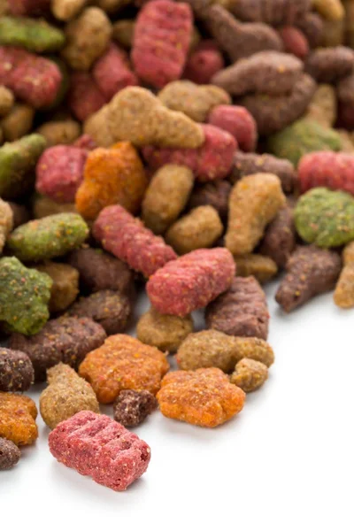 Close up of a heap of dry pet food — Stock Photo, Image