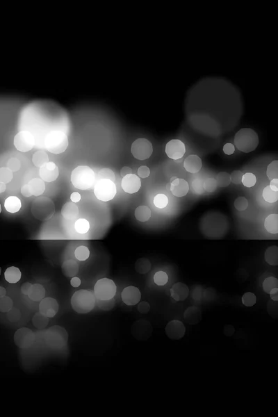 Whtie brillante desenfocado abstracto luz bokeh fondo sobre negro —  Fotos de Stock