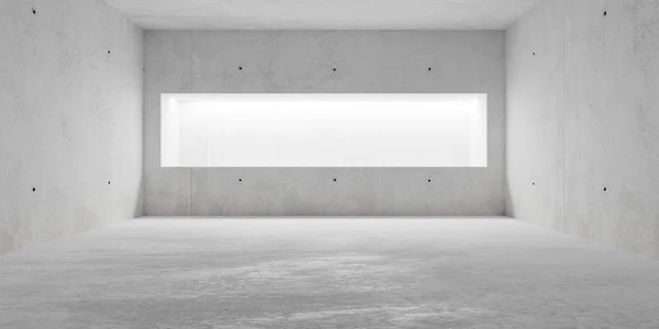Abstrato vazio, sala de concreto moderno com iluminação indireta de — Fotografia de Stock