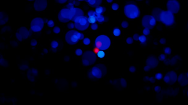 Mouvement Des Lumières Floues Dans Les Ténèbres Nuit — Video