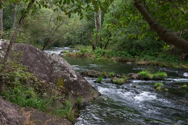 Eume ποτάμι στο πάρκο Fragas do Eume — Φωτογραφία Αρχείου