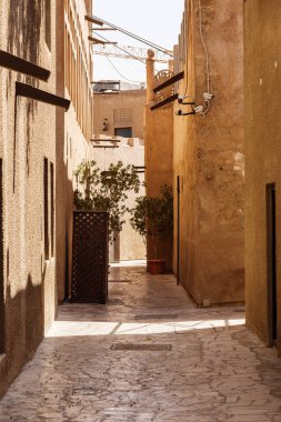 Dubai, UAE, April 2019 Streets of the old city of Dubai
