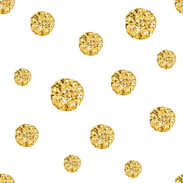 Hand drawn seamless pattern decoreted gold balls for Christmas wallpaper or baby shower design — Free Stock Photo