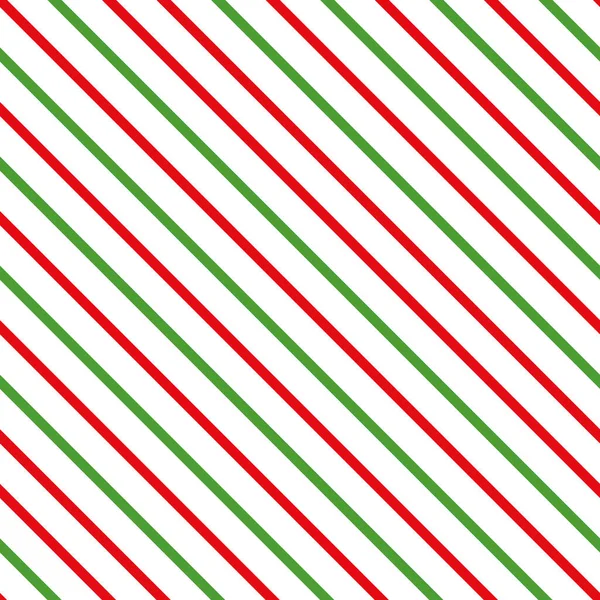 Ljusröd grön God Jul färg dekorativ diagonal bakgrund gjord av linjer. Vektor sömlöst mönster — Stock vektor