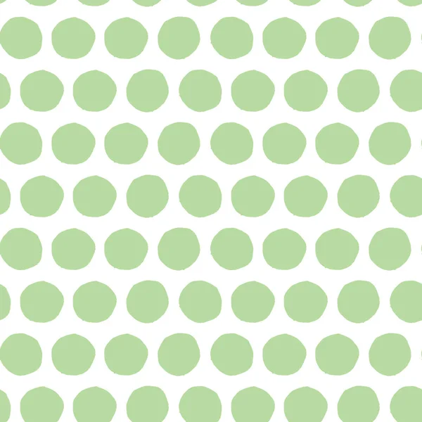 Vektornahtloses Muster mit Tupfen-Ornament in grüner Farbe — Stockvektor