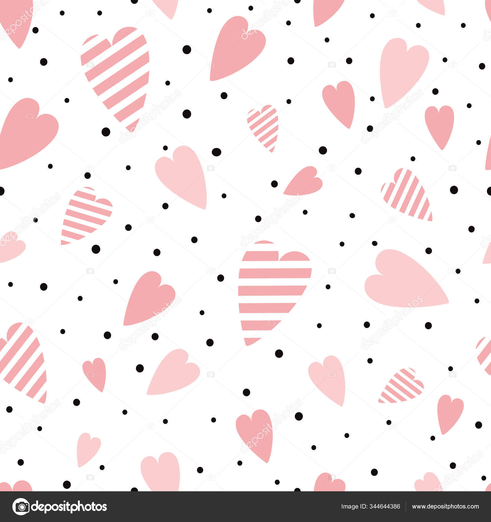 Multiple Designs Valentine's Day Wrapping Paper, Gift Wrap, Polka Dots,  Hearts, Black Heart Sketch, Minimalist, V-day, Love 