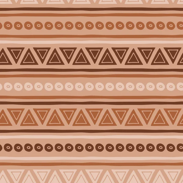 Coffee pattern abstract seamless vector brown ethnic tribal mexican