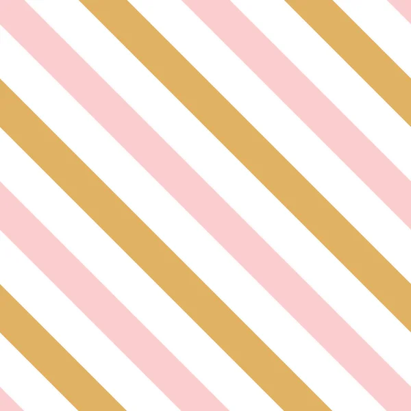 Fundo diagonal decorativo em ouro rosa feito de linhas. Papel de parede para menina —  Vetores de Stock