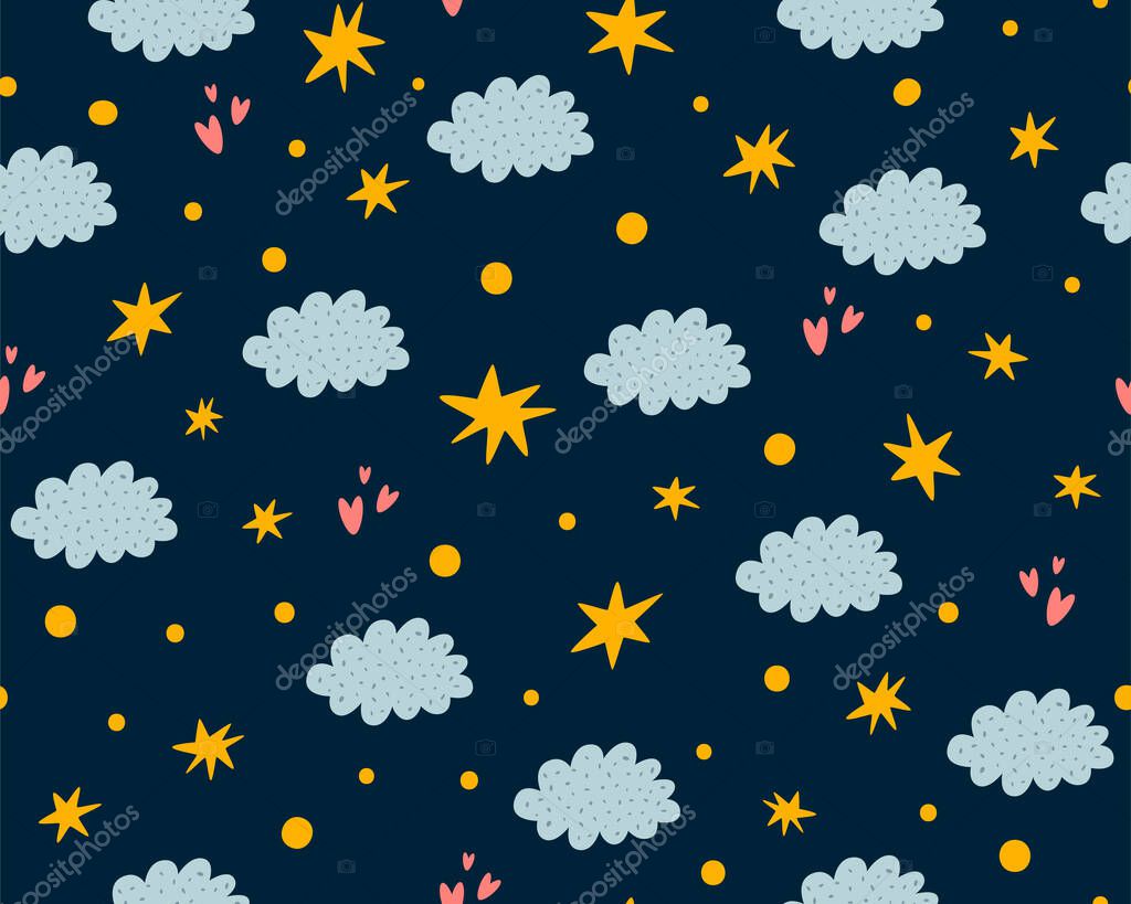 Nursery Stars Pattern Night Sky Background Cute Childish Stars Clouds Seamless Background Baby Print Texture Baby Star Dark Nursery Sleepy Wallpaper Hand Drawing Star Cloud Vector Illustration Premium Vector In Adobe Nursery Stars Pattern Night Sky Background Cute Childish Stars Clouds Seamless Background Baby Print Texture Baby Star Dark Nursery Sleepy Wallpaper Hand Drawing Star Cloud Vector Illustration Premium Vector In Adobe
