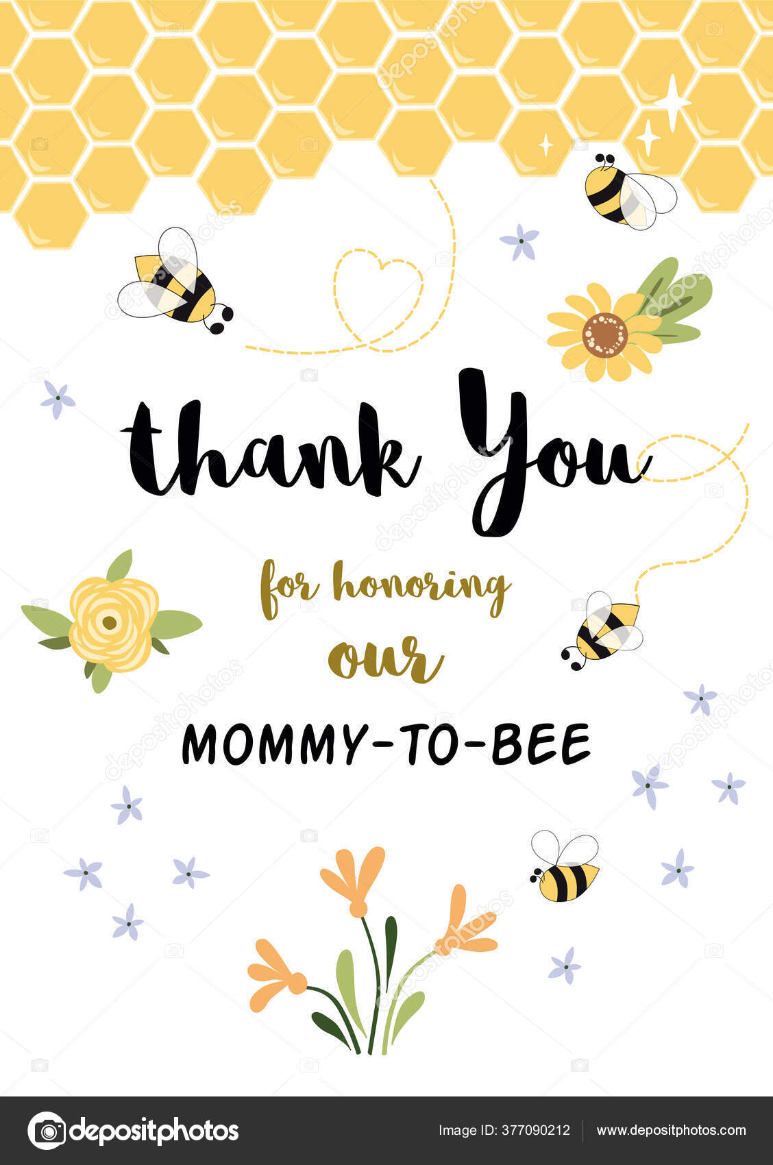 honoring on baby shower invitations