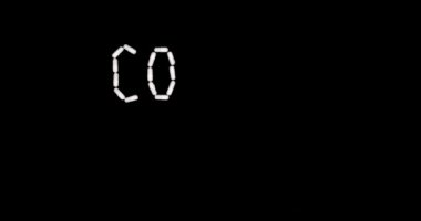 Sign COVID-2019. Coronavirus capsule stop motion animation