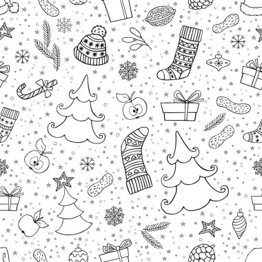 Noel simgesi olan tatil sorunsuz arka plan