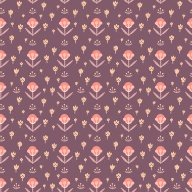 çizilmiş öğeleri el ile sorunsuz çiçek desenli