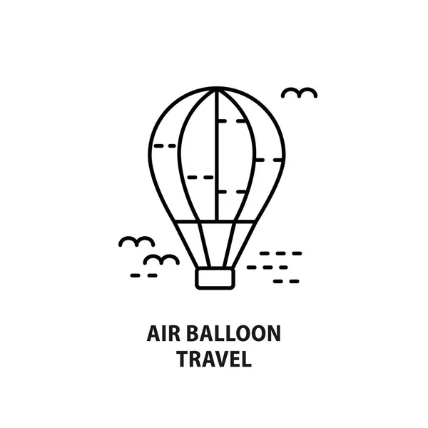 Vektorové logo design s balónu izolované na bílém — Stockový vektor