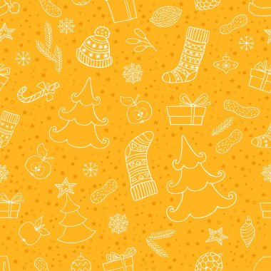 Noel simgesi olan tatil sorunsuz arka plan