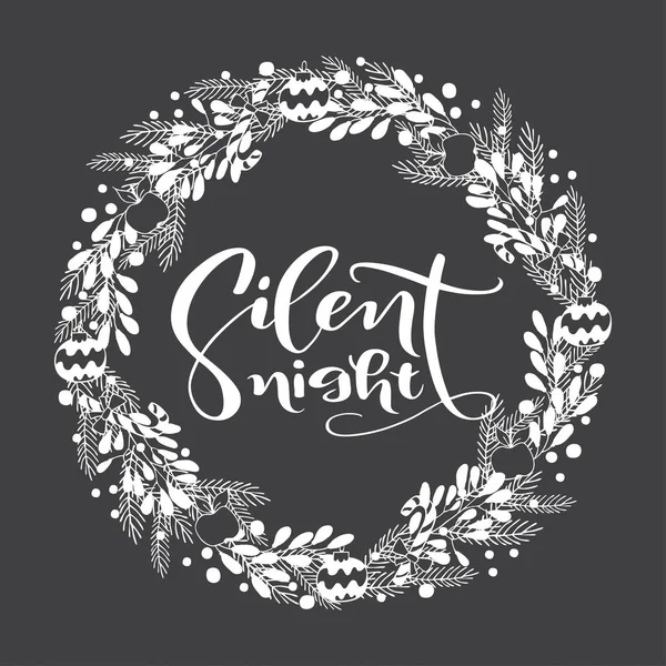 Elle çizilmiş kış tatil çelenk Şile yazı el yazısı ile