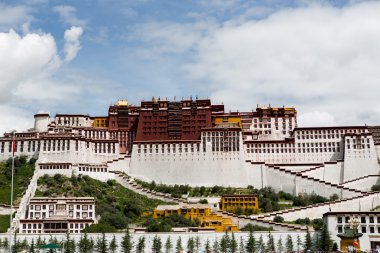 Potala Sarayı. Dalai lama yer. Lhasa, Tibet