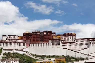 Potala Sarayı. Dalai lama yer. Lhasa, Tibet