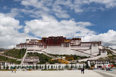 Potala Sarayı. Dalai lama yer. Lhasa, Tibet