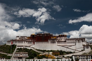 Potala Sarayı. Dalai lama yer. Lhasa, Tibet