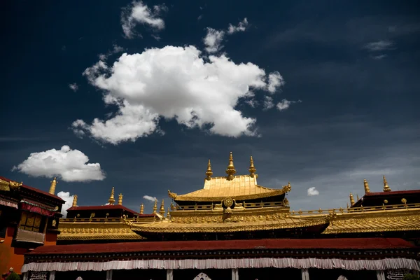 大昭寺片段拉萨西藏 — 图库照片