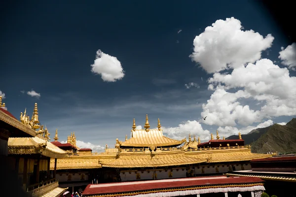 Templo Jokhang Fragmento Lhasa Tibete — Fotografia de Stock