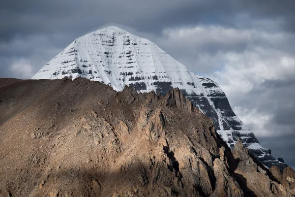 Heilige Kailas Mountain Tibet Home van de Lord Shiva — Stockfoto