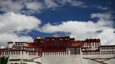 Potala Sarayı zaman atlamalı. Dalai lama yer. Lhasa, Tibet