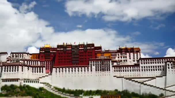 布达拉宫。达赖喇嘛的地方。西藏拉萨 — 图库视频影像