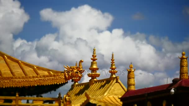 Jokhang templom idő telik el tibeti buddhizmus Lhasa Tibet — Stock videók