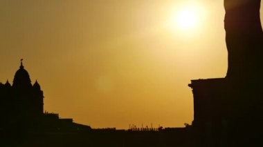 Sunrise denizden Kanyakumari Comorin cape